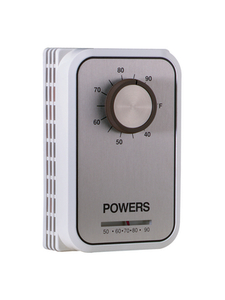 ROOM TEMP THERMOSTAT, ELECTRIC LINE VOLTAGE, CONCEALED/EXPOSED, HEAT AND COOL