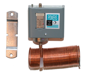 THERMOSTAT, ELECTRIC LOW TEMP DETECTION, CUT-OUT AND ALARM, MANUAL RESET