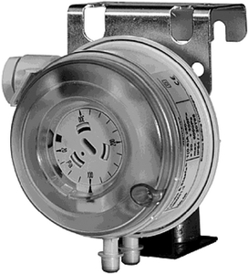 Differential Pressure Switch, 0.4 - 4.0 Inch WC, Adjustable, Metric